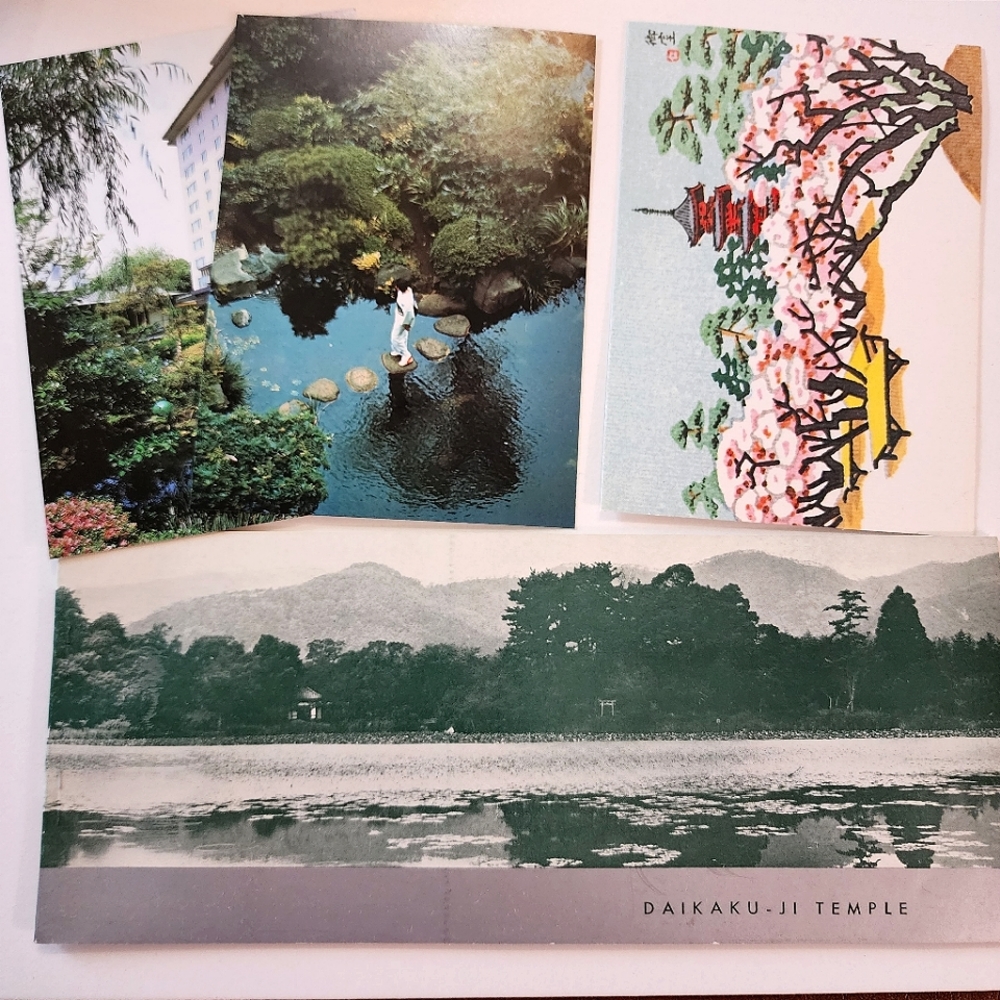 Vintage Japan Postcard Bundle Lot daikaku-ji temple Hilton tokyo